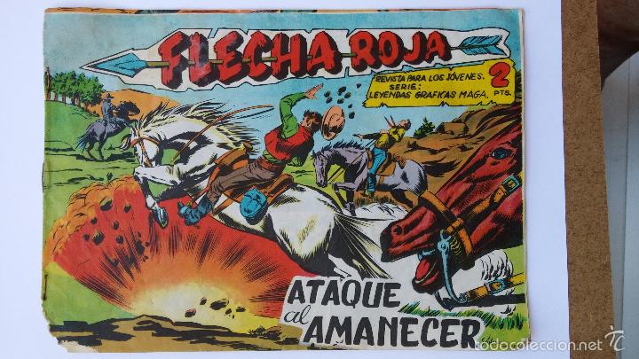 Tebeos: Flecha roja n&ordm; 75 de 1962 editorial maga - Foto 1