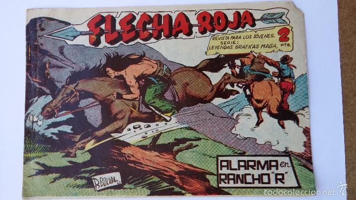 Tebeos: Flecha roja n&ordm; 65 de 1962 editorial maga - Foto 1