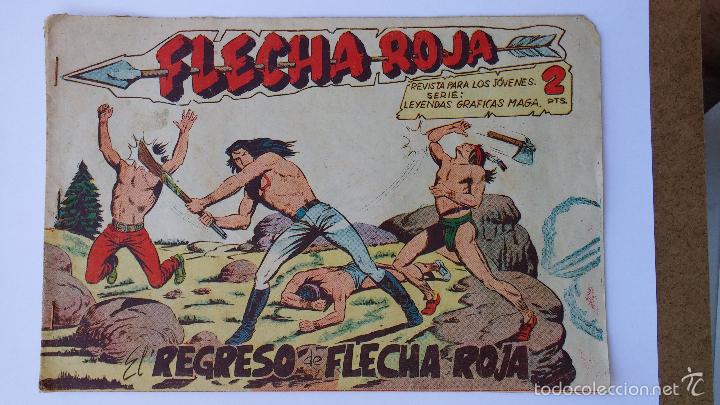 Tebeos: Flecha roja n&ordm; 10 de 1962 editorial maga - Foto 1