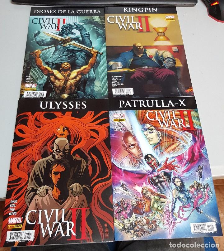 Tebeos: CIVIL WAR II CROSSOVER &iexcl; COMPLETA 4 NUMEROS ! MARVEL - PANINI - Foto 1
