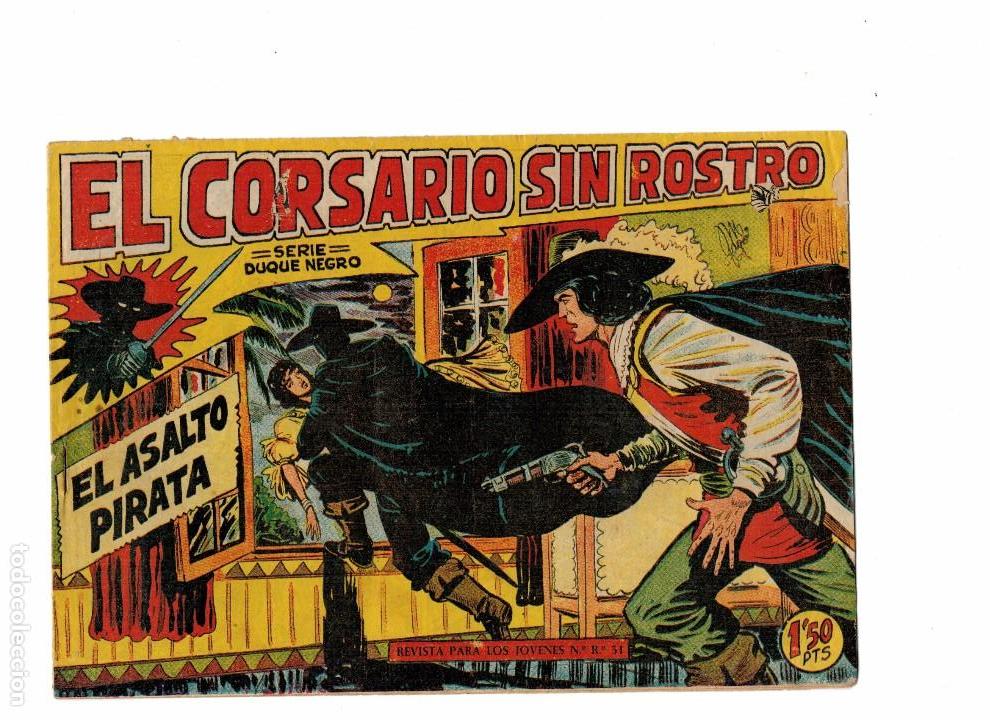 Tebeos: EL CORSARIO SIN ROSTRO N&ordm; 4  ORIGINAL - Foto 1