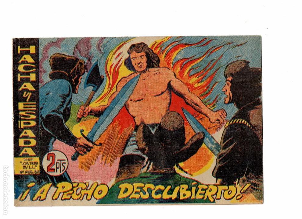 Tebeos: HACHA Y ESPADA N&ordm; 34  ORIGINAL - Foto 1