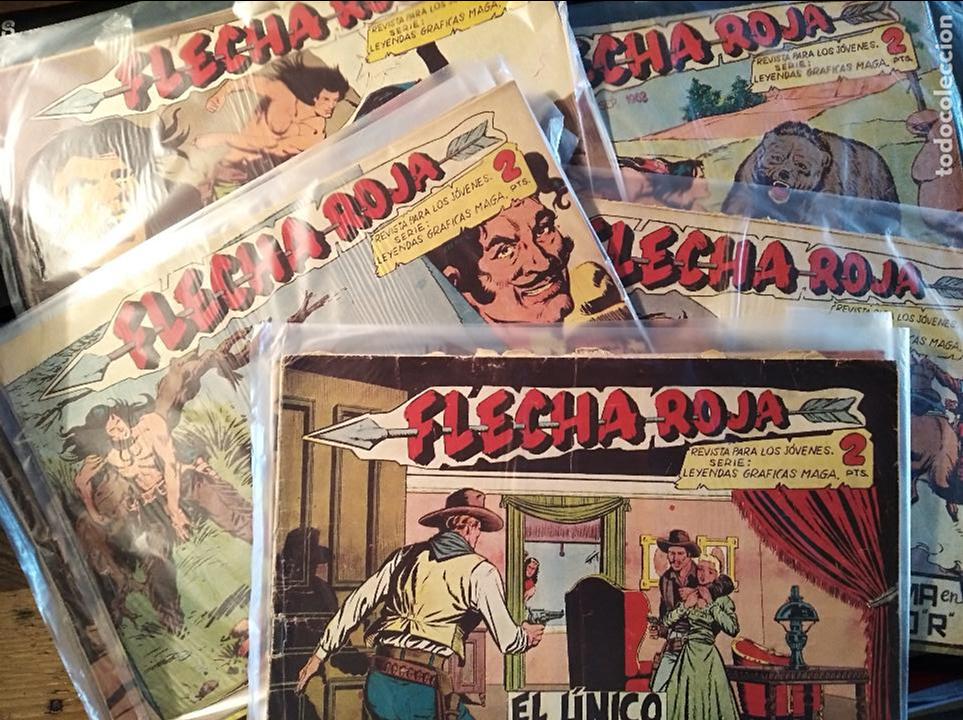 Tebeos: FLECHA ROJA, MAGA 1963, LOTE DE 14 NUMEROS - Foto 1
