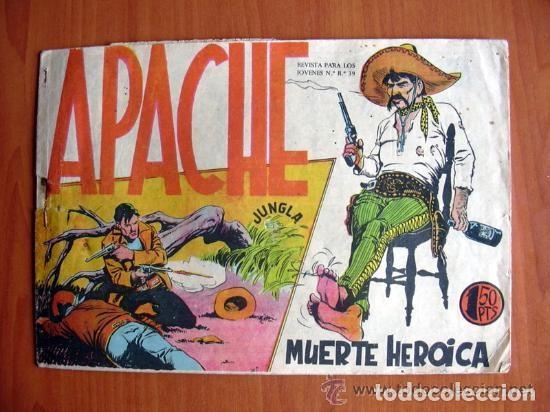 Tebeos: Apache, n&ordm; 23 Muerte her&oacute;ica - Editorial Maga 1956 - Foto 1