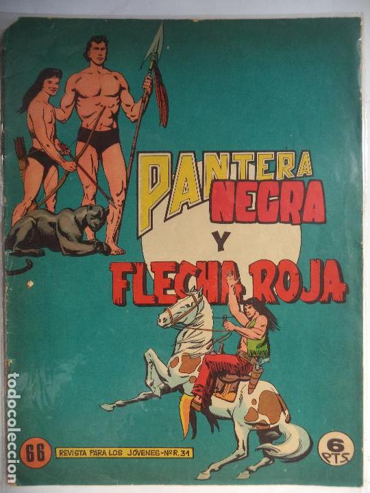 Tebeos: PANTERA NEGRA Y FLECHA ROJA N&ordm; 66 - Foto 1