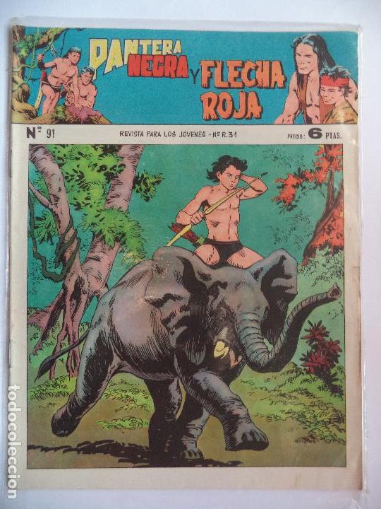 Tebeos: PANTERA NEGRA Y FLECHA ROJA N&ordm; 91 MAGA - Foto 1