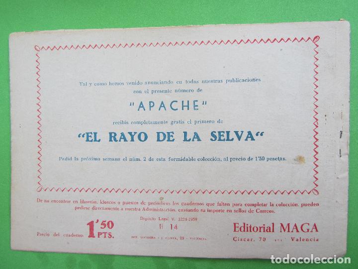 Tebeos: apache , segunda parte , numero 14 , maga 1958 - Foto 2