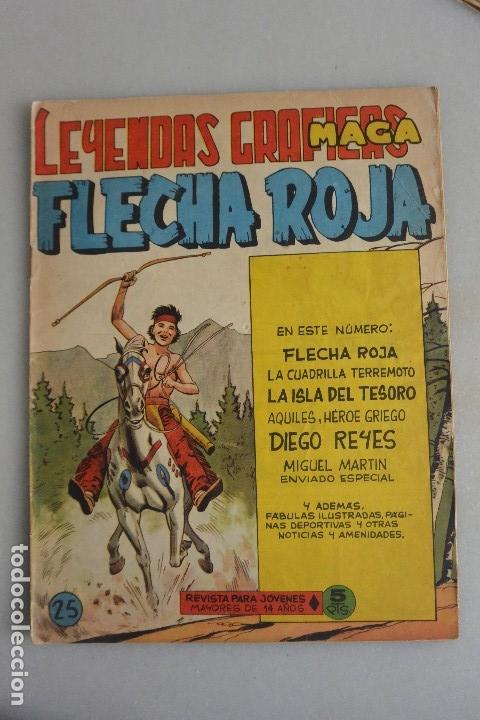 Tebeos: COMIC TEBEO  FLECHA ROJA , N&ordm; 25. 1962 MAGA - Foto 1