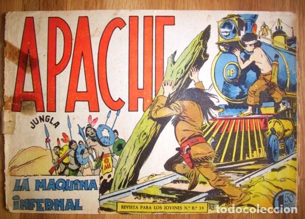 Tebeos: APACHE. N&ordm; 44 : La m&aacute;quina infernal. - Valencia : Maga, [1959] - Foto 1