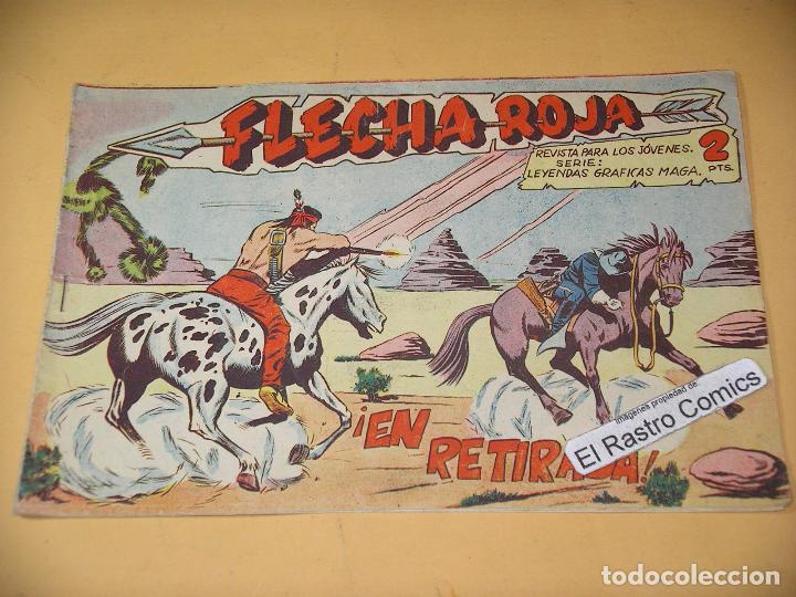 Tebeos: Flecha Roja n&ordm; 7, original, ed. Maga, ercom - Foto 1