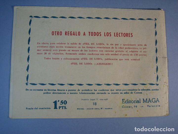 Tebeos: APACHE (1958, MAGA) 18 &middot; 19-V-1959 &middot; RAYO ROJO - Foto 2