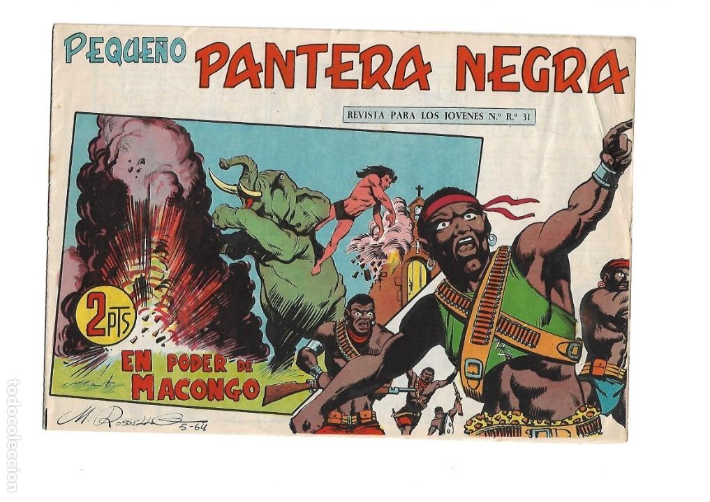 Tebeos: Pequeño Pantera Negra, Año 1.961. Colección Completa son 205 Tebeos Originales Dibujos de M. Quesada - Foto 6 - 140835610