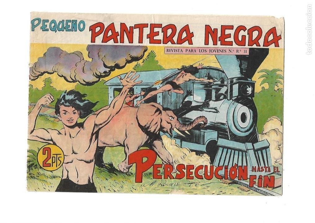 Tebeos: Pequeño Pantera Negra, Año 1.961. Colección Completa son 205 Tebeos Originales Dibujos de M. Quesada - Foto 10 - 140835610