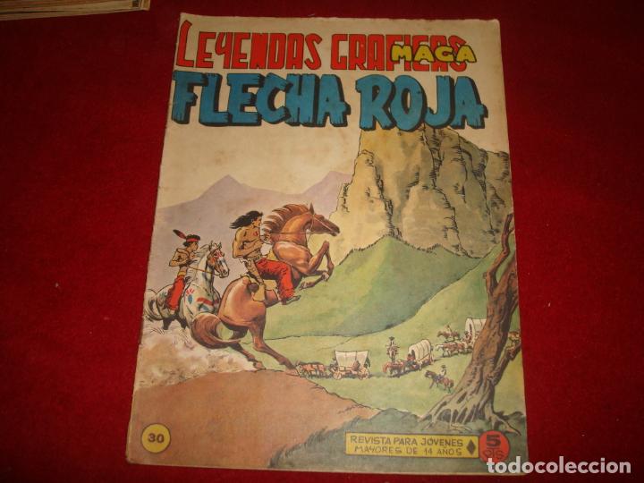 Tebeos: FLECHA ROJA N&ordm; 30 EDITORIAL MAGA 1962 - Foto 1