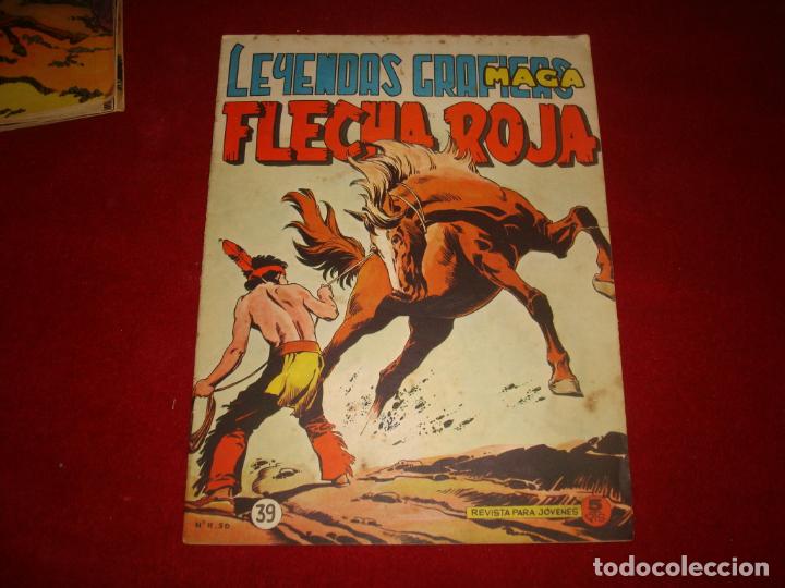 Tebeos: FLECHA ROJA N&ordm; 39 EDITORIAL MAGA 1962 - Foto 1