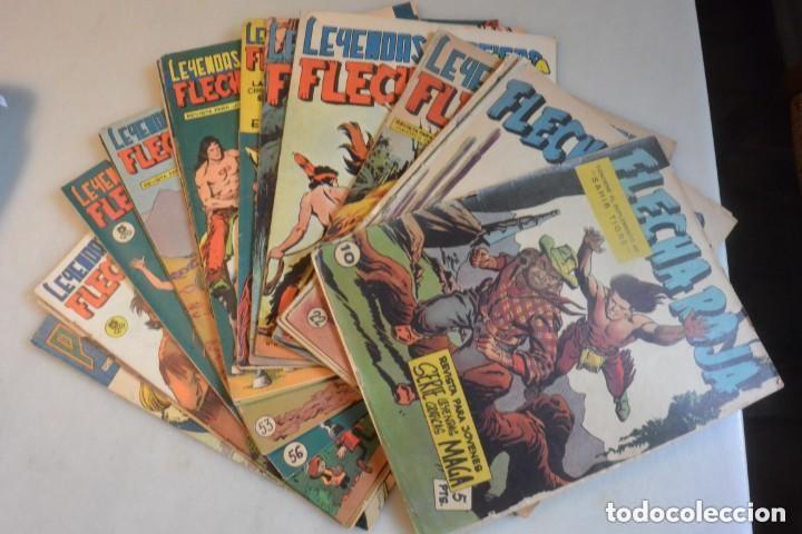 Tebeos: BUEN LOTE DE 20 TEBEOS ORIGINALES FLECHA ROJA - Foto 1