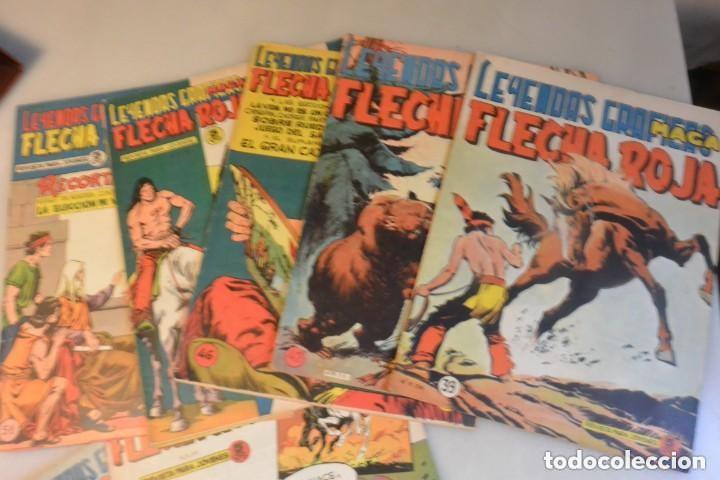 Tebeos: BUEN LOTE DE 20 TEBEOS ORIGINALES FLECHA ROJA - Foto 2