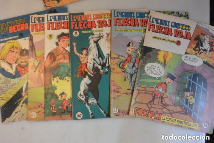 Tebeos: BUEN LOTE DE 20 TEBEOS ORIGINALES FLECHA ROJA - Foto 3