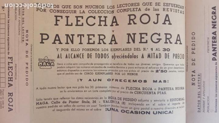 Tebeos: PUBLICIDAD DE PANTERA NEGRA Y FLECHA ROJA EDITORIAL MAGA - Foto 5