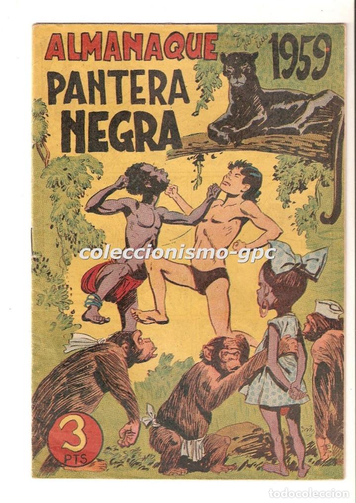 Tebeos: PANTERA NEGRA EXTRAORDINARIO nº 3 ALMANAQUE 1959 TEBEO ORIGINAL Editorial Maga Muy Buen Estado Ortíz - Foto 1 - 167118420