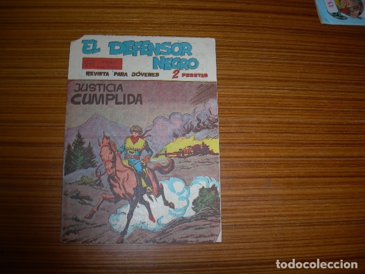 Tebeos: EL DEFENSOR NEGRO N&ordm; 28  EDITA MAGA - Foto 1