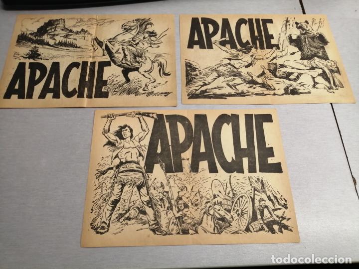 Tebeos: APACHE 3 FOLLETOS DE PUBLICIDAD / MAGA ORIGINAL - Foto 1