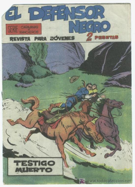 Tebeos: EL DEFENSOR NEGRO ORIGINAL N&ordm; 3 BUEN ESTADO - Foto 1