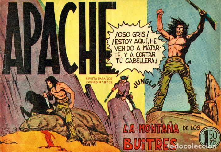 Tebeos: APACHE (MAGA, 1956) COLECCI&Oacute;N COMPLETA: 56 EJS. DE LUIS BERMEJO - Foto 3