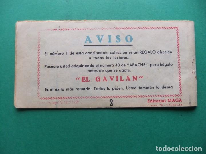 Tebeos: EL GAVILAN N&ordm; 2 MAGA ORIGINAL - Foto 2