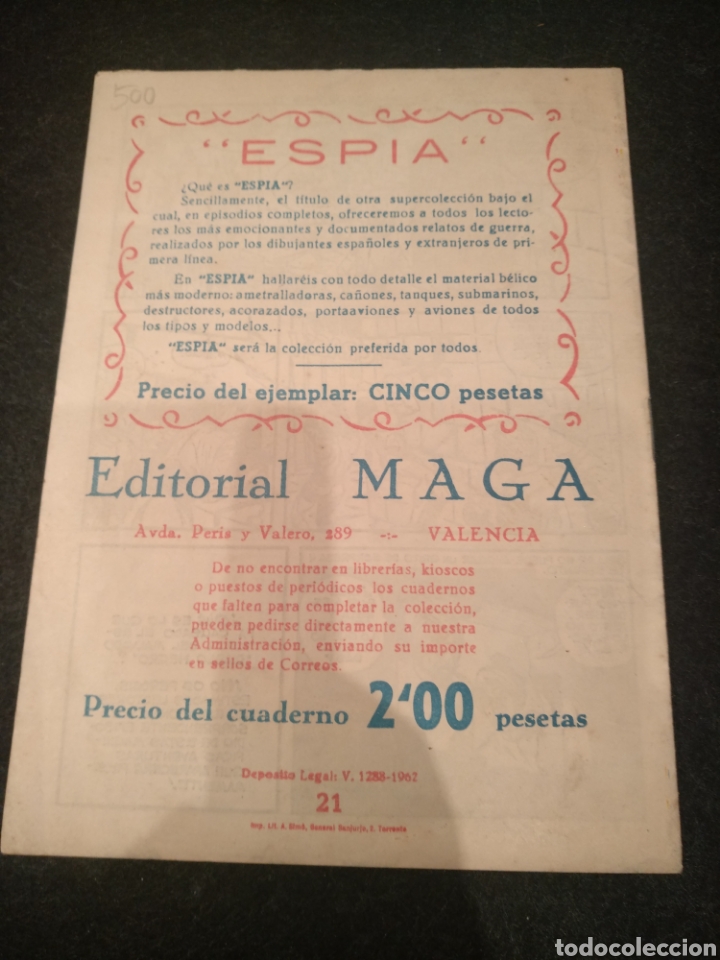 Tebeos: El esp&iacute;ritu de la selva, n&deg; 21, edit. Maga 1962 - Foto 2