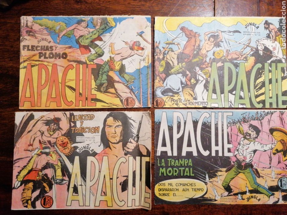 Tebeos: C&oacute;mic tebeo Apache jungla lote 10 n&uacute;meros Ed. Maga originales - Foto 2