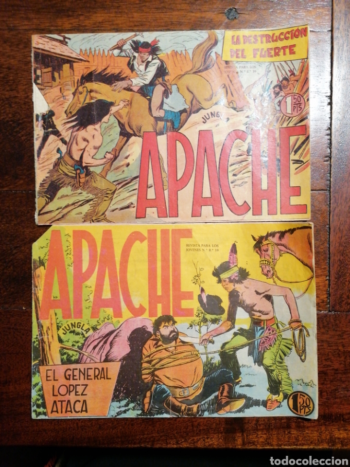 Tebeos: C&oacute;mic tebeo Apache jungla lote 10 n&uacute;meros Ed. Maga originales - Foto 3