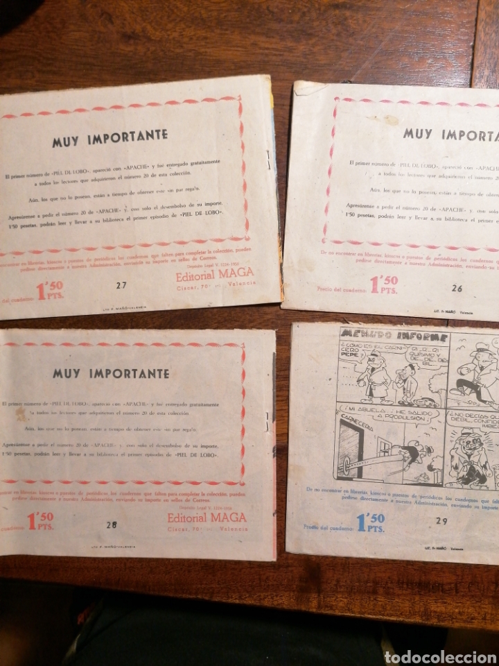 Tebeos: C&oacute;mic tebeo Apache jungla lote 10 n&uacute;meros Ed. Maga originales - Foto 5