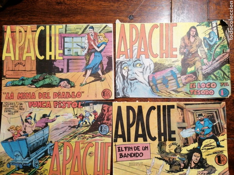 Tebeos: C&oacute;mic tebeo Apache jungla lote 10 n&uacute;meros Ed. Maga originales - Foto 1
