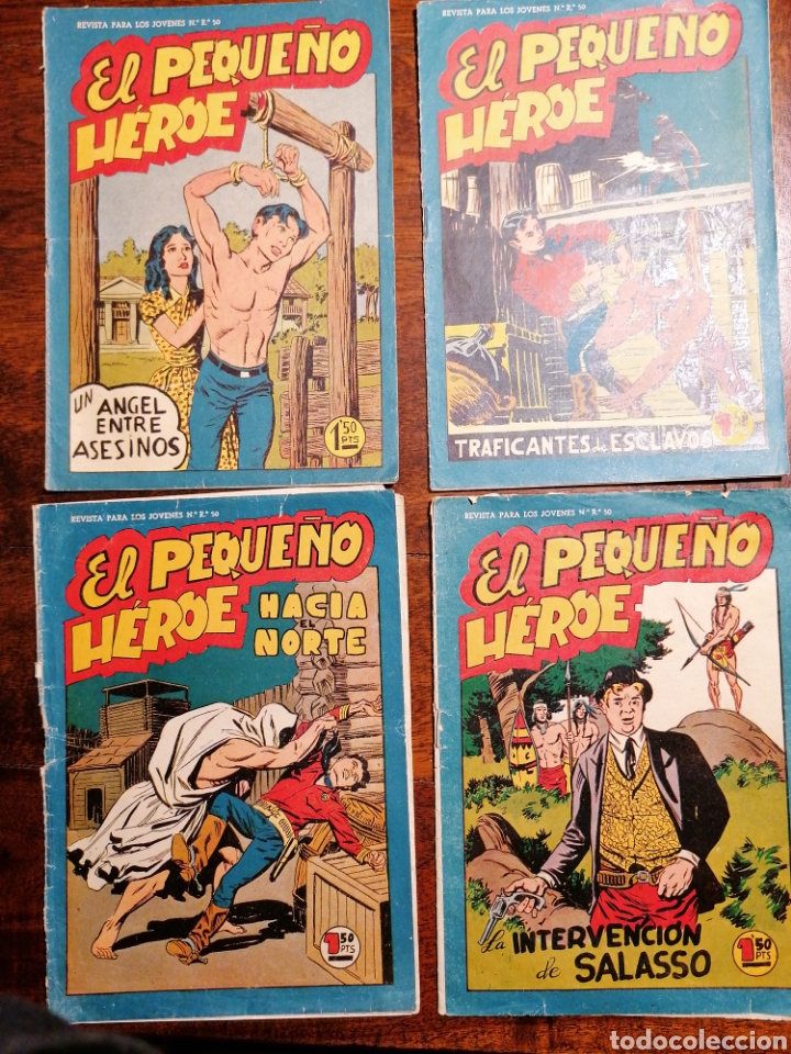 Tebeos: C&oacute;mic tebeo El Peque&ntilde;o H&eacute;roe 6 n&uacute;meros Ed. Maga originales - Foto 1
