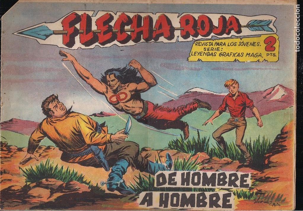 Tebeos: FLECHA ROJA N&ordm; 72: DE HOMBRE A HOMBRE - Foto 1
