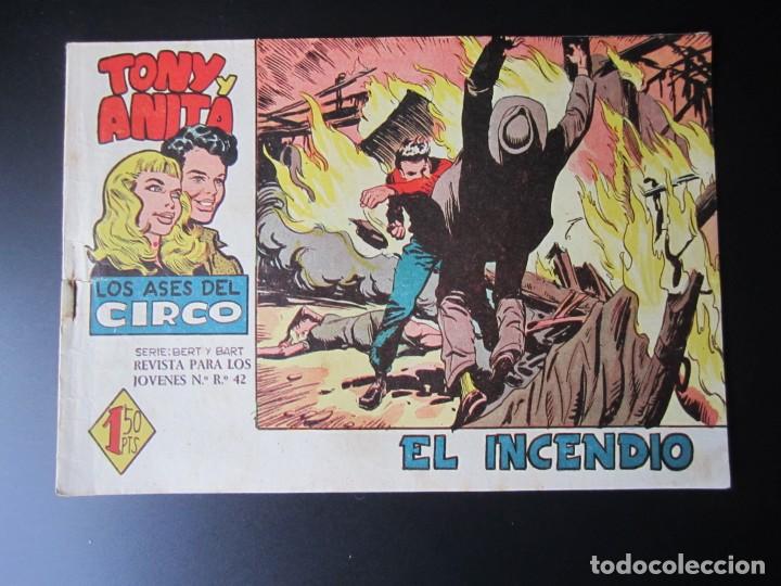 Tebeos: TONY Y ANITA (1960, MAGA) 9 · 7-IX-1960 · EL INCENDIO - Foto 1 - 220287245