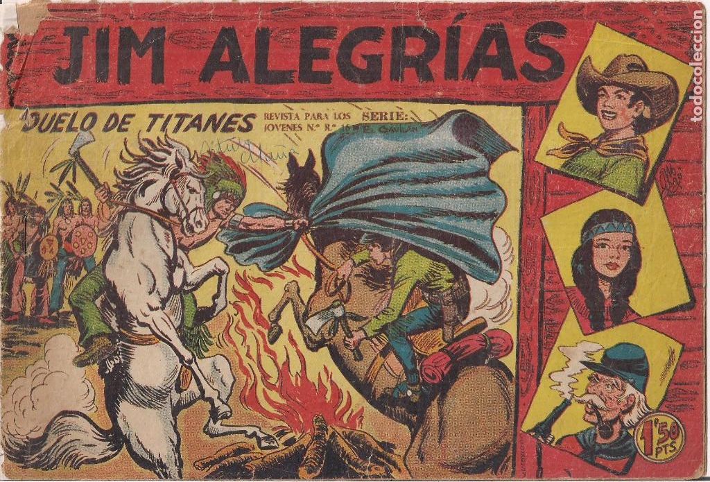 Tebeos: JIM ALEGRIAS N&ordm; 27: DUELO DE TITANES - Foto 1