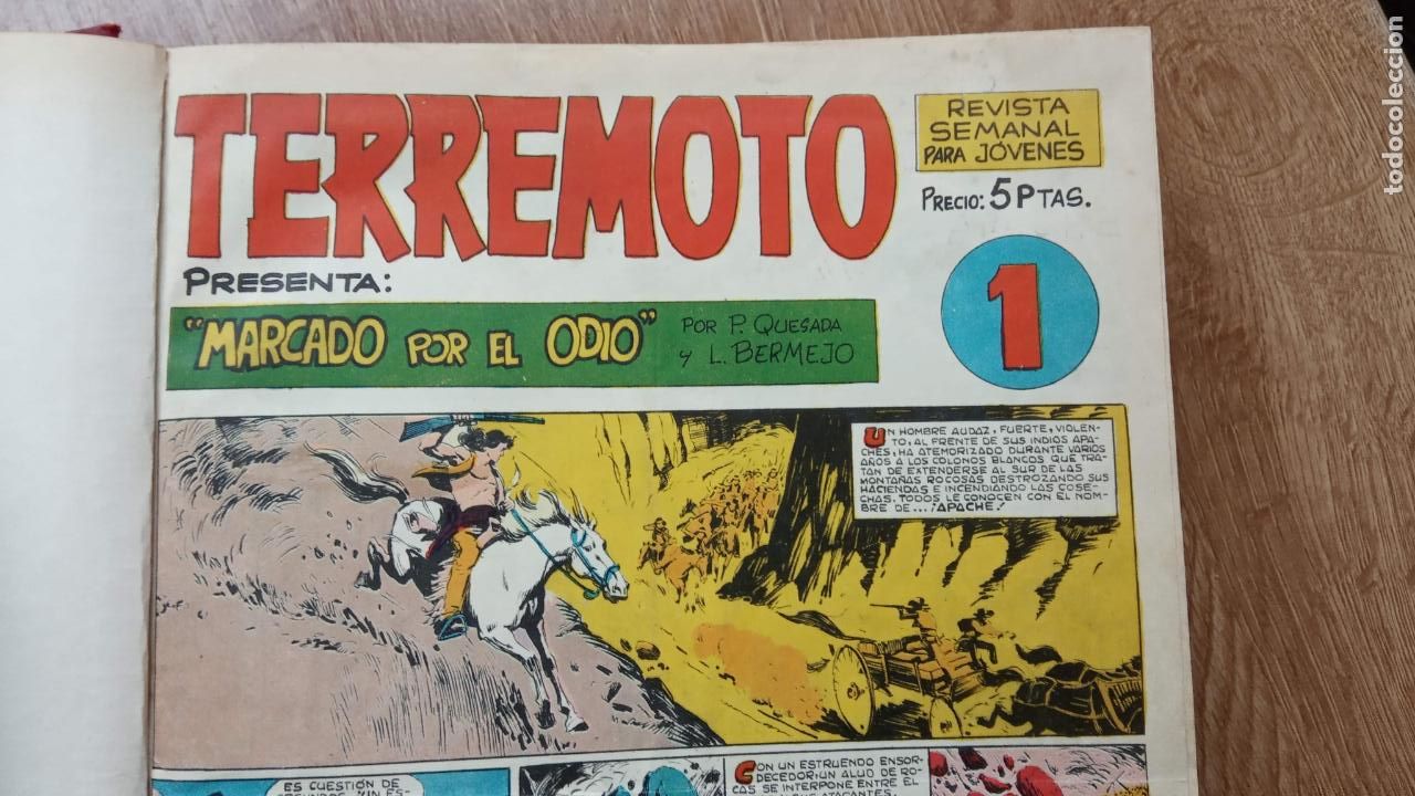 Tebeos: TERREMOTO PRESENTA: APACHE - BENGALA - ROQUE BRIO - COMPLETA 1 AL 31 - Foto 8