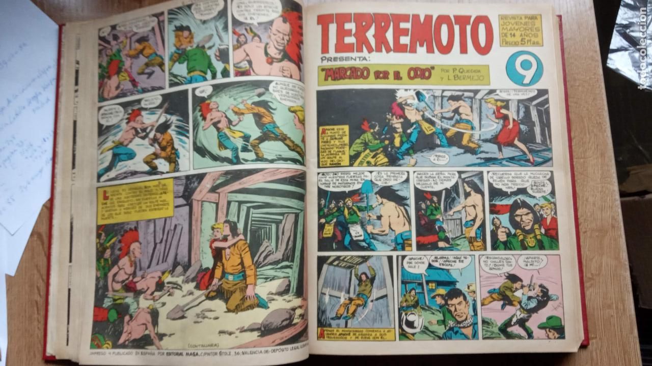 Tebeos: TERREMOTO PRESENTA: APACHE - BENGALA - ROQUE BRIO - COMPLETA 1 AL 31 - Foto 26