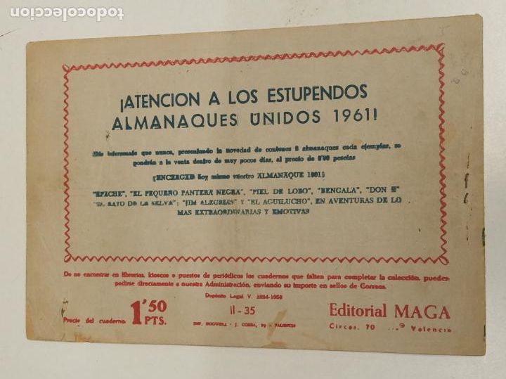Tebeos: APACHE 2&ordf; PARTE N&ordm; 35 / MAGA ORIGINAL - Foto 2