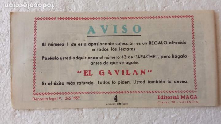 Tebeos: EL GAVIL&Aacute;N ORIGINAL N&ordm; 4 SOLO LAS CUBIERTAS IMPECABLES - Foto 3