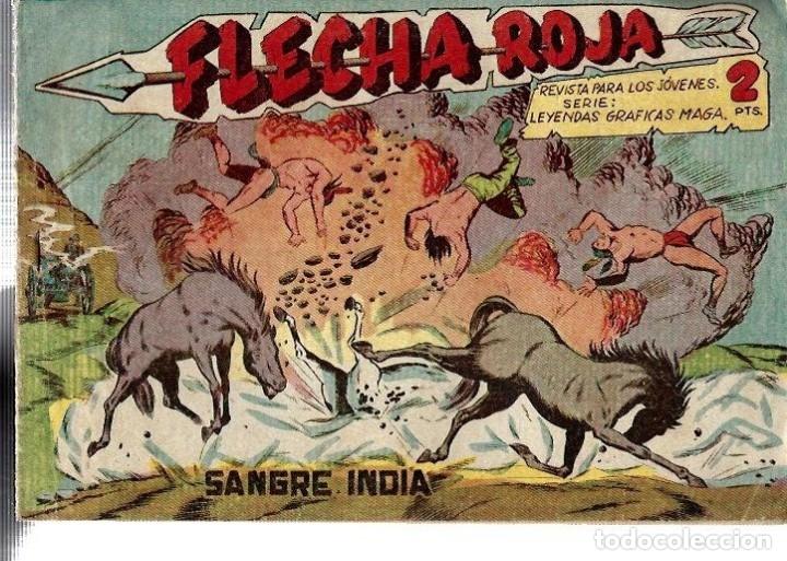 Tebeos: flecha roja n&ordm; 6, original, editorial maga 1962 - Foto 1
