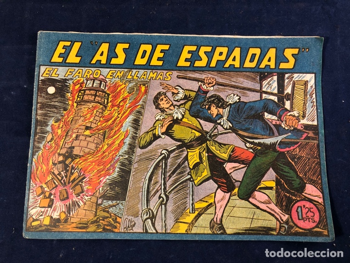 Tebeos: EL AS DE ESPADAS. EL FARO EN LLAMAS - Foto 1