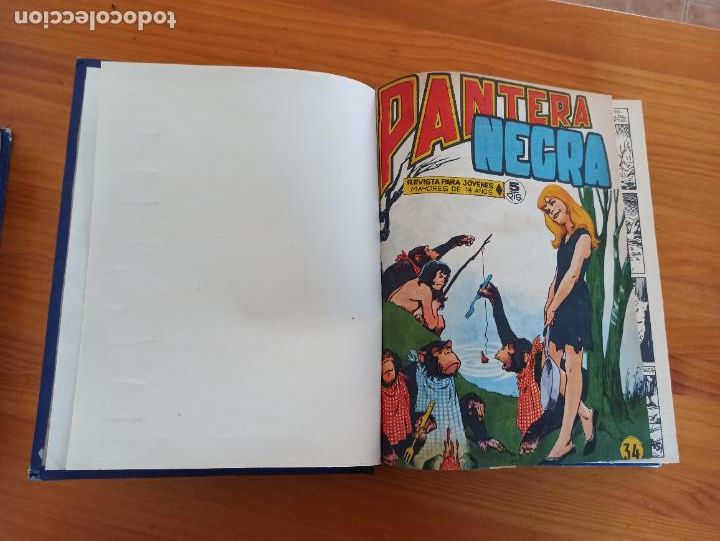 Tebeos: PANTERA NEGRA COMPLETA ORIGINAL - 65 NUMEROS EN 2 TOMOS - MAGA (W2) - Foto 9