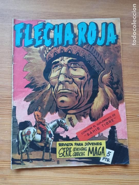 Tebeos: FLECHA ROJA N&ordm; 8 - ORIGINAL - MAGA (W1) - Foto 1
