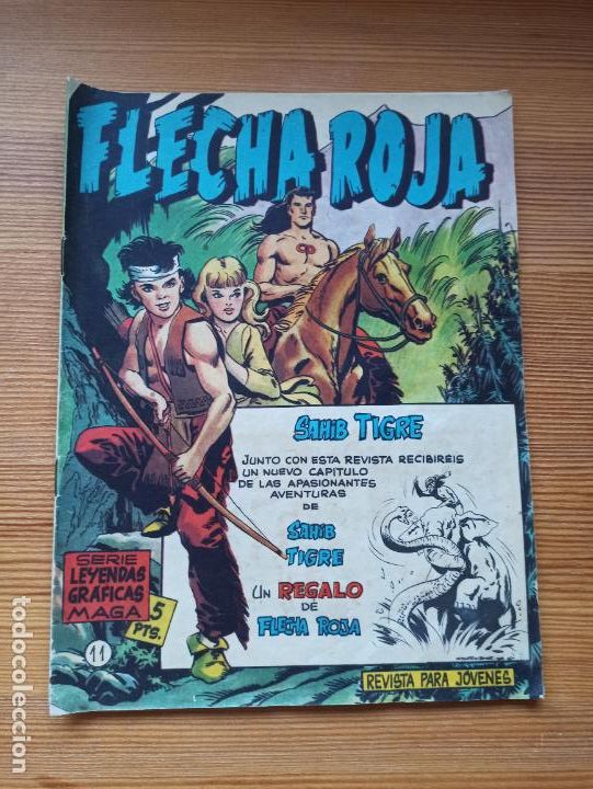 Tebeos: FLECHA ROJA N&ordm; 11 - ORIGINAL - MAGA (W1) - Foto 1