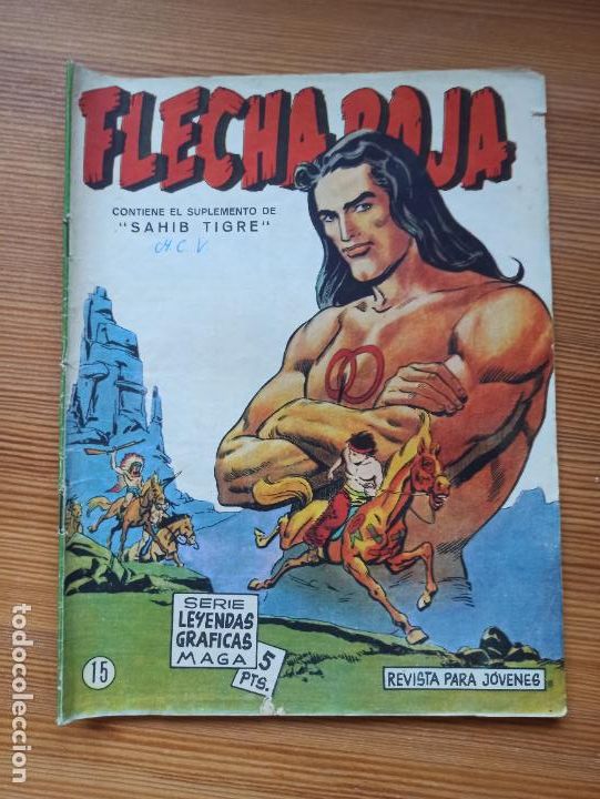Tebeos: FLECHA ROJA N&ordm; 15 - ORIGINAL - MAGA (W1) - Foto 1