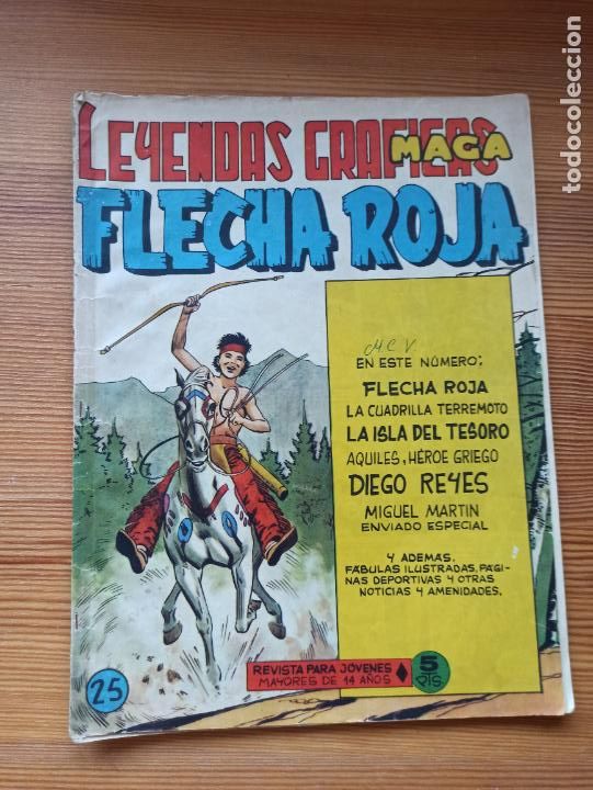 Tebeos: FLECHA ROJA N&ordm; 25 - ORIGINAL - MAGA (W1) - Foto 1