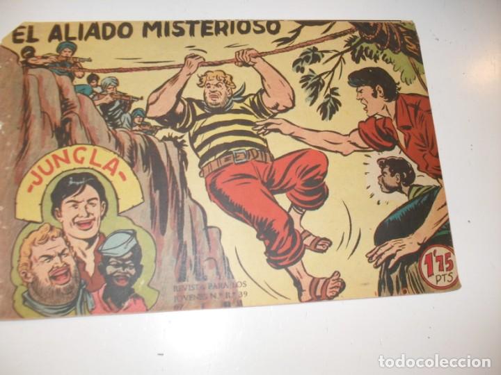 Giornalini: jungla 12.(de 36).edicionesmaga,año 1958.dibuja m gago.original apaisado.